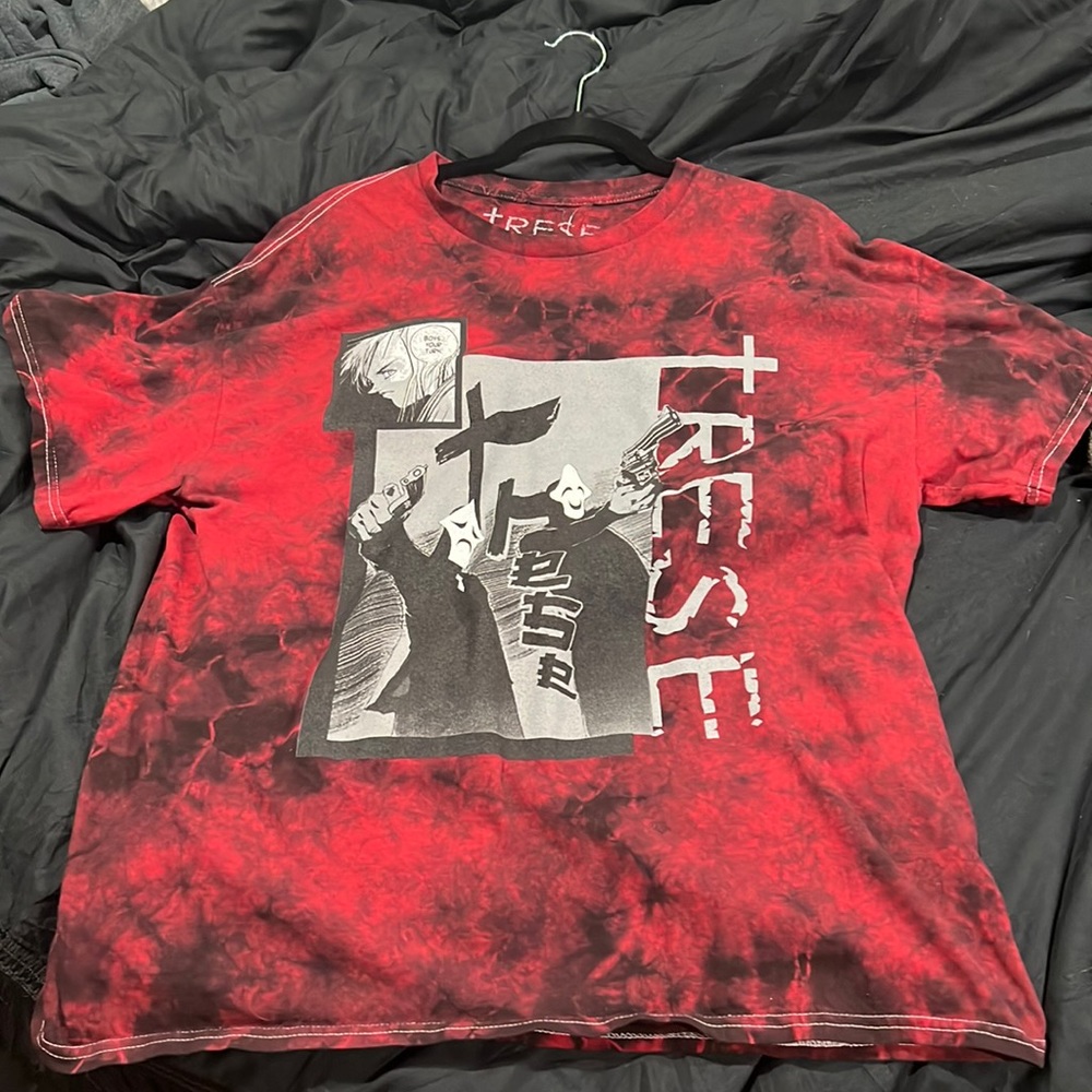 Trese Anime Shirt Brand: goodietwosleeves Size: XL Color: Red/Black TieDye